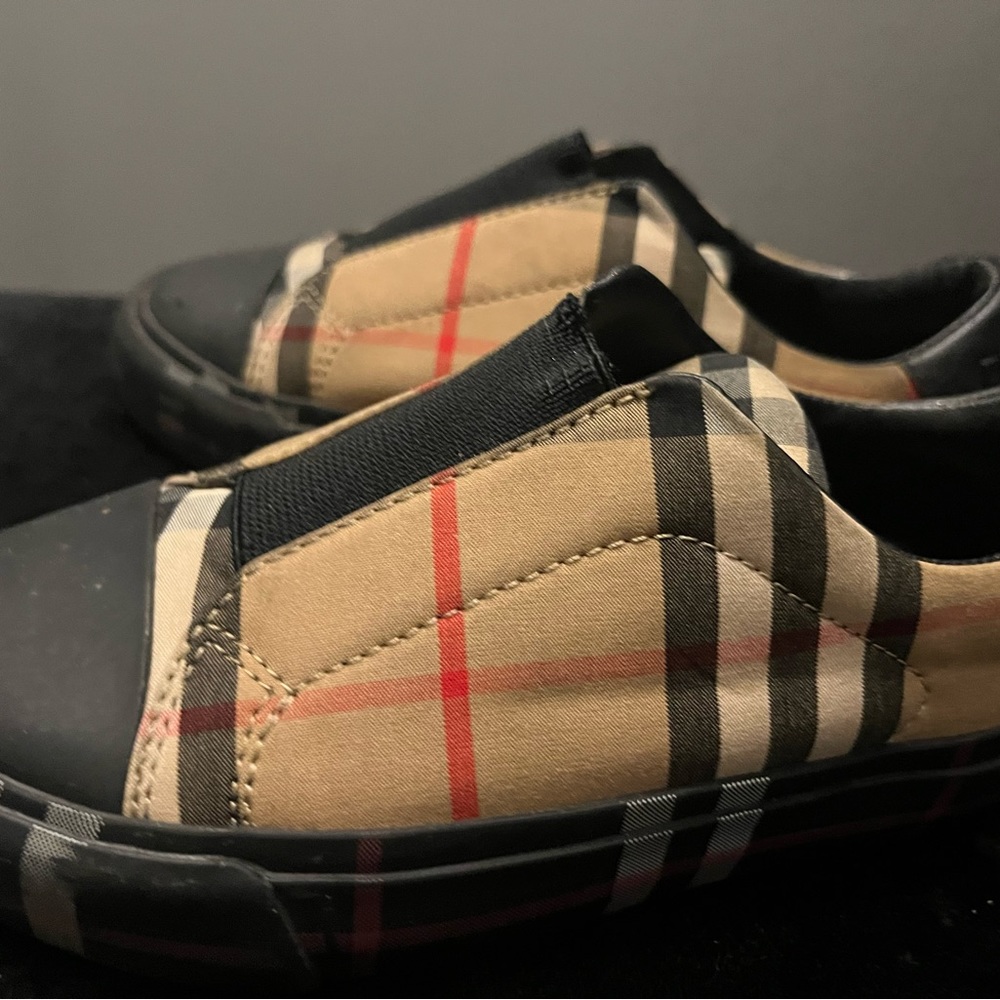 Burberry black check sneakers